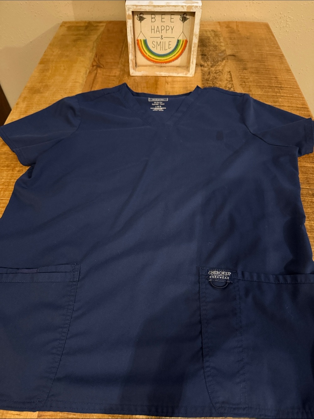 Women’s Cheroke workwear V-Neck Scrub Top - Navy